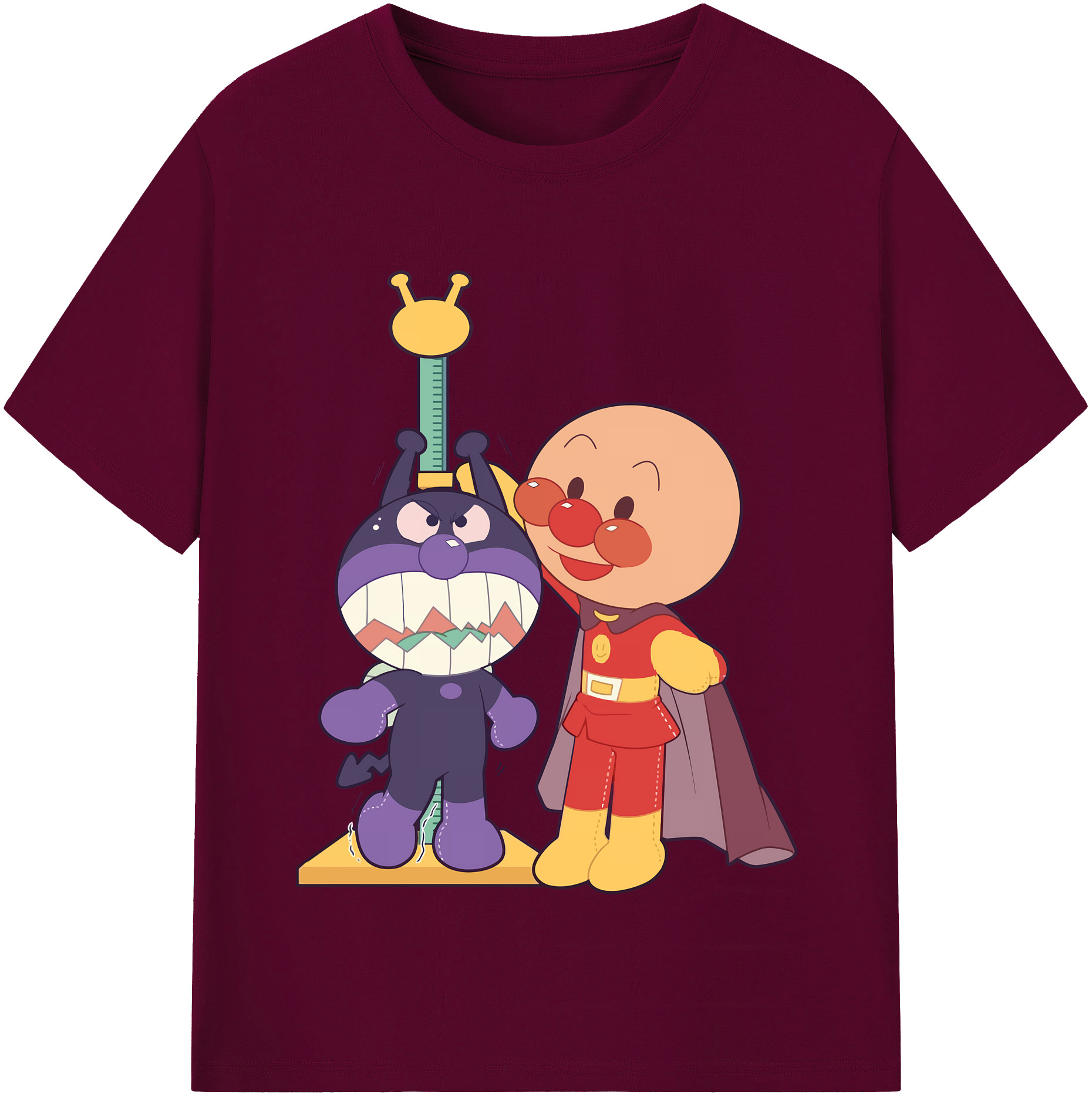 （画像用） アンパンマン Anpanman レディースカジュアルプリントTシャツ（綿100％）